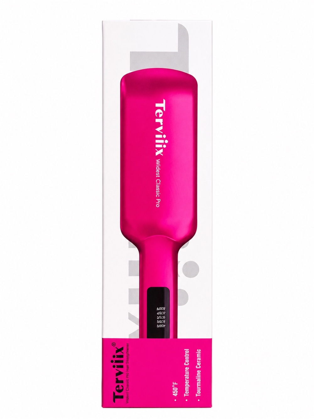 Terviiix Hot Pink Tourmaline Ceramic Flat Iron
